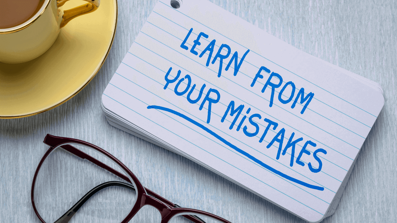 learn from your mistakes note