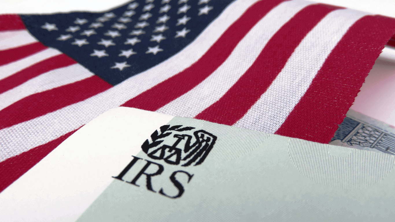 IRS logo with American flag